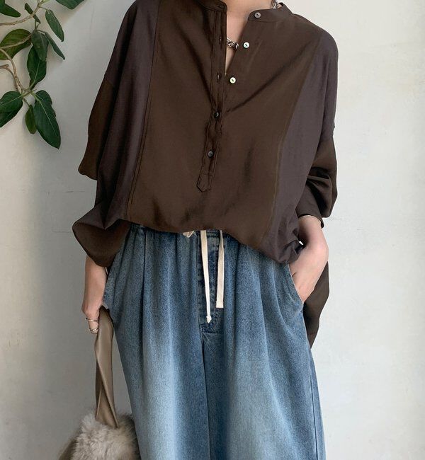  「カットドッキングブラウス」|シャツ・ブラウス|