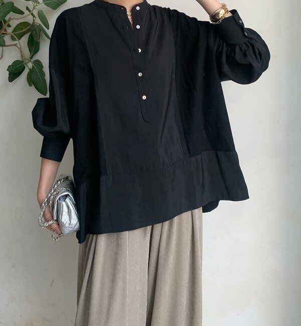  「カットドッキングブラウス」|シャツ・ブラウス|