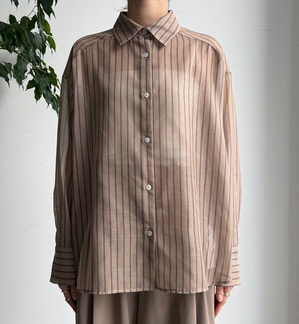  「シアーストライプシャツ」|シャツ・ブラウス|