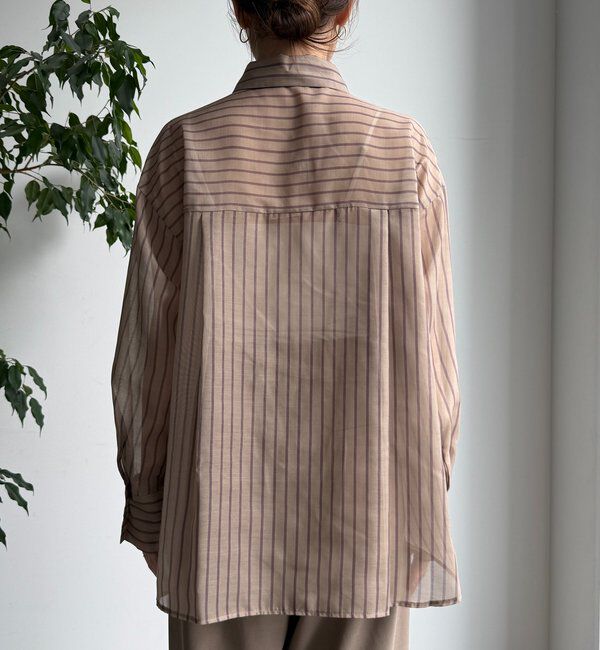  「シアーストライプシャツ」|シャツ・ブラウス|