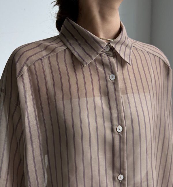  「シアーストライプシャツ」|シャツ・ブラウス|