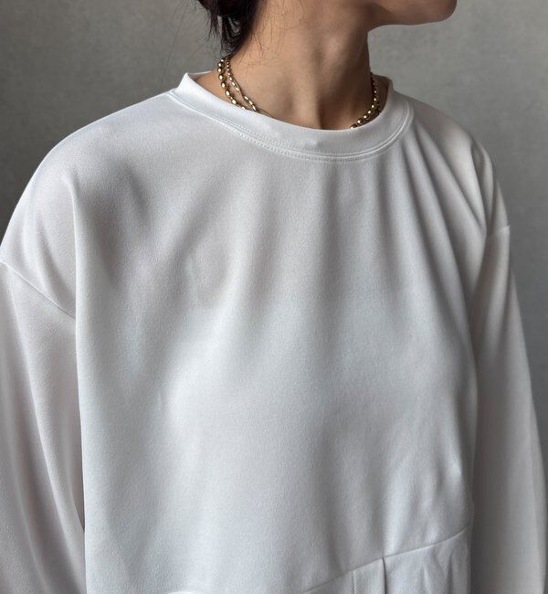  「【WEB限定】裏毛裏起毛ショートトップスアンサンブル」|Tシャツ・カットソー|