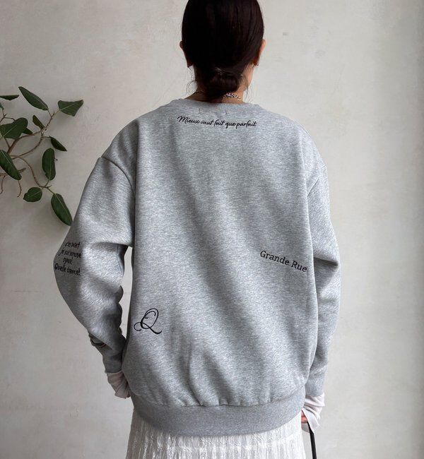  「【WEB限定】裏毛裏起毛ランダム刺繍ロゴトップス」|Tシャツ・カットソー|