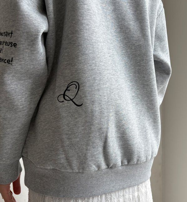  「【WEB限定】裏毛裏起毛ランダム刺繍ロゴトップス」|Tシャツ・カットソー|