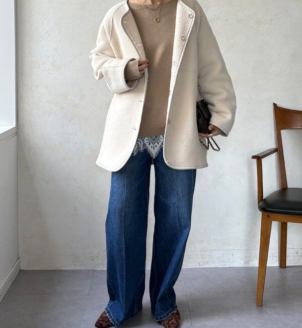  「リバーシブルボアコート」|その他|