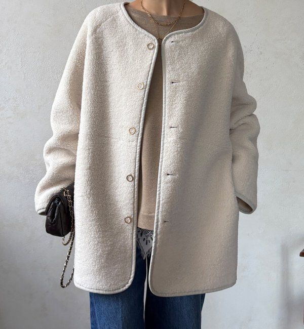  「リバーシブルボアコート」|その他|