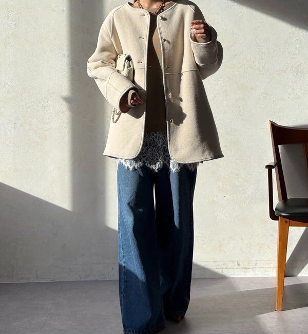  「リバーシブルボアコート」|その他|