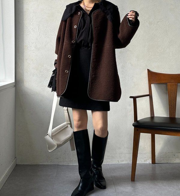  「リバーシブルボアコート」|その他|