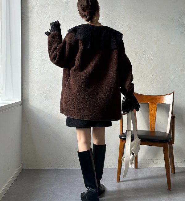  「リバーシブルボアコート」|その他|