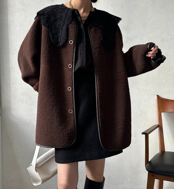  「リバーシブルボアコート」|その他|