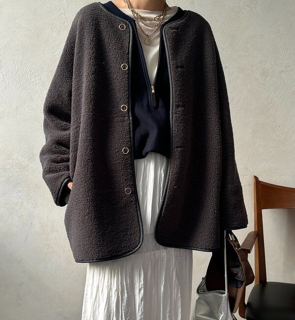  「リバーシブルボアコート」|その他|