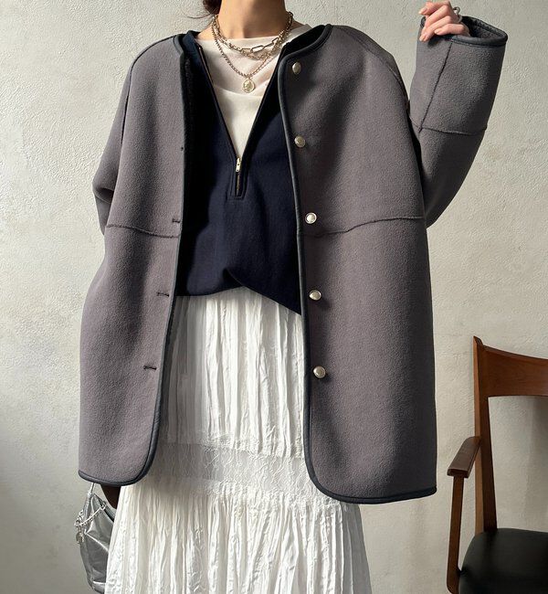  「リバーシブルボアコート」|その他|