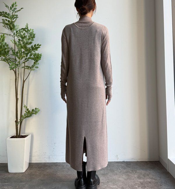  「【WEB限定】リブニット＋Uネックニットワンピースセット」|スーツ|