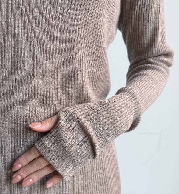  「【WEB限定】リブニット＋Uネックニットワンピースセット」|スーツ|