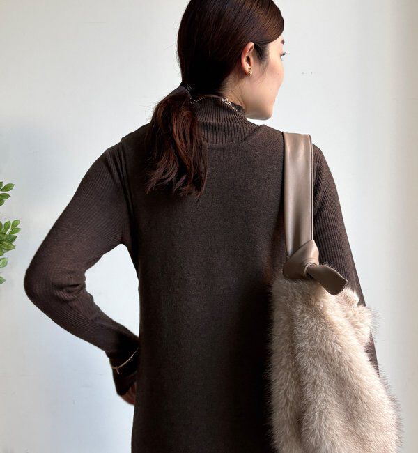  「【WEB限定】リブニット＋Uネックニットワンピースセット」|スーツ|