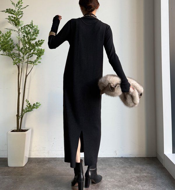  「【WEB限定】リブニット＋Uネックニットワンピースセット」|スーツ|