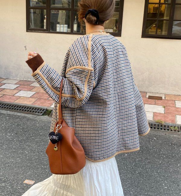  「【インフルエンサー SAKURA企画】チェックハーフコート」|その他|