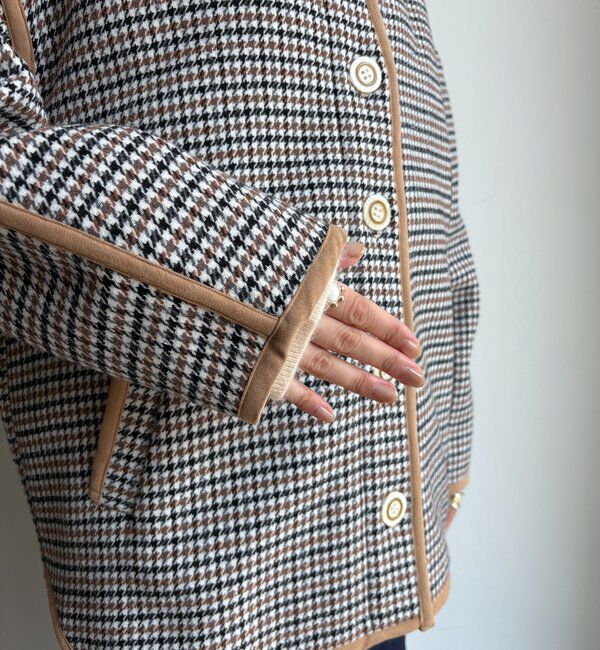  「【インフルエンサー SAKURA企画】チェックハーフコート」|その他|