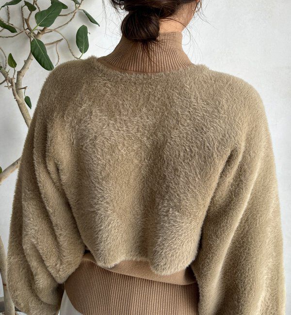  「【セットアイテム/WEB限定】フェザーヤーンカーディガン＋ニット」|ニット・セーター|