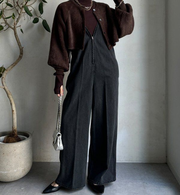  「【セットアイテム/WEB限定】フェザーヤーンカーディガン＋ニット」|ニット・セーター|