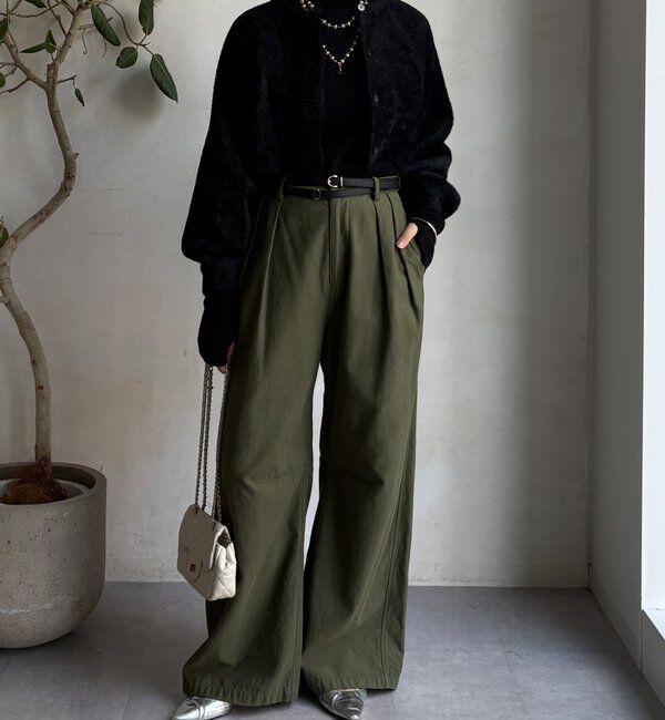  「【セットアイテム/WEB限定】フェザーヤーンカーディガン＋ニット」|ニット・セーター|