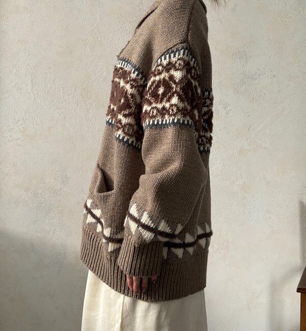  「ノルディックジップカーディガン」|ニット・セーター|