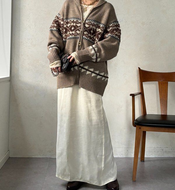  「ノルディックジップカーディガン」|ニット・セーター|