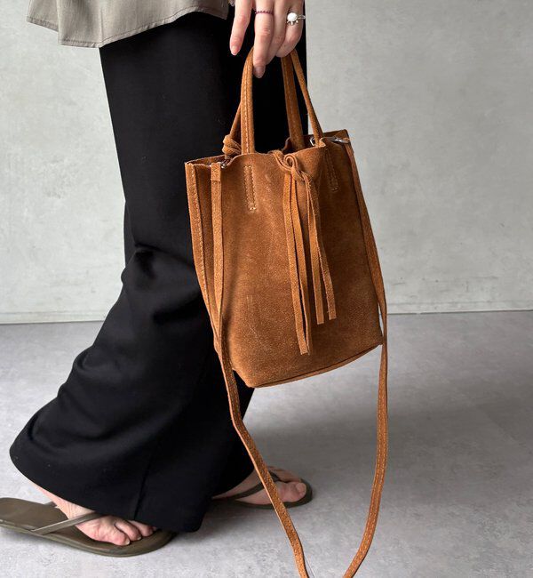  「【WEB限定】スエードミニトートバッグ」|トートバッグ|