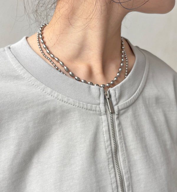  「【WEB限定】サイドドロストハーフジッププルオーバー」|Tシャツ・カットソー|