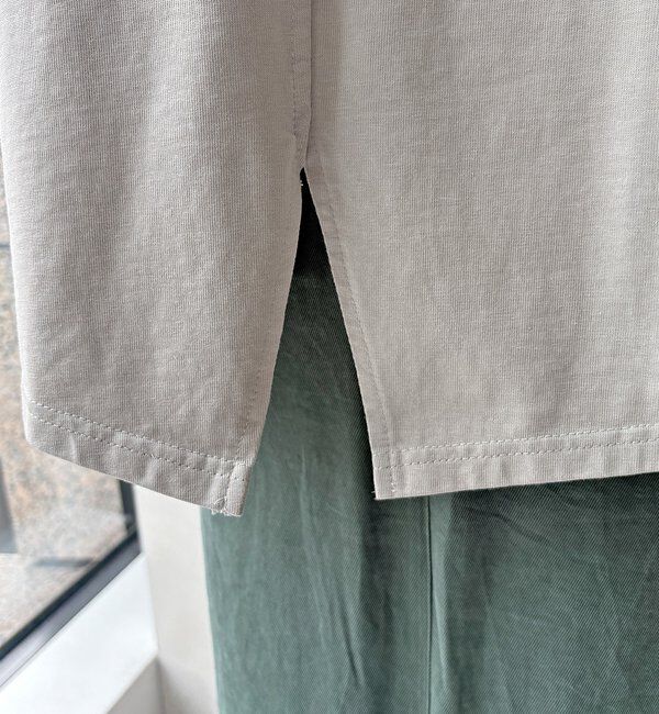  「【WEB限定】サイドドロストハーフジッププルオーバー」|Tシャツ・カットソー|