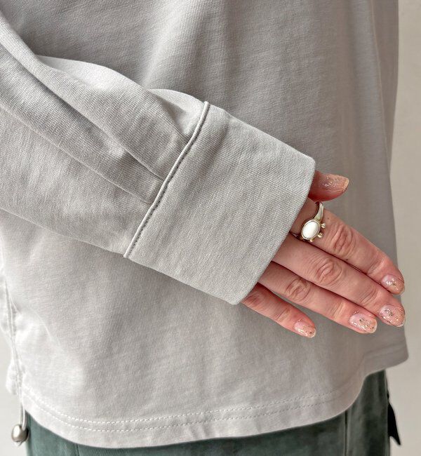  「【WEB限定】サイドドロストハーフジッププルオーバー」|Tシャツ・カットソー|