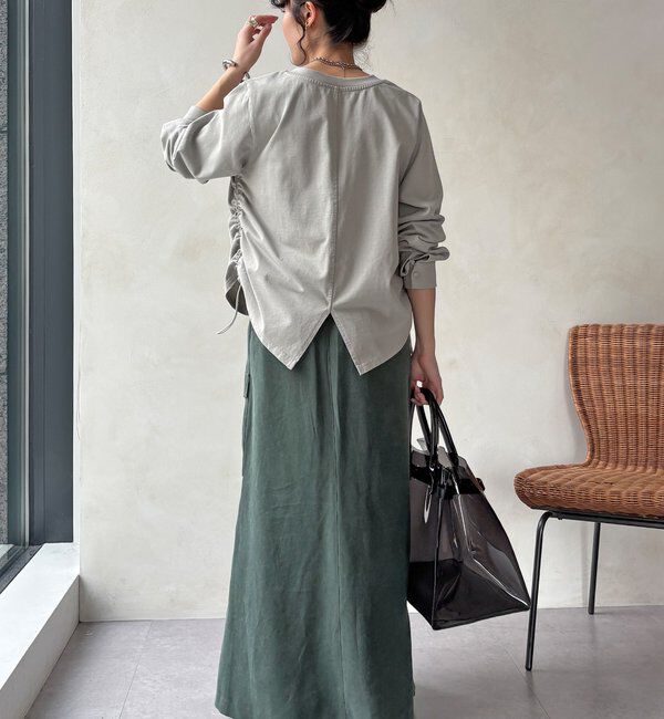  「【WEB限定】サイドドロストハーフジッププルオーバー」|Tシャツ・カットソー|