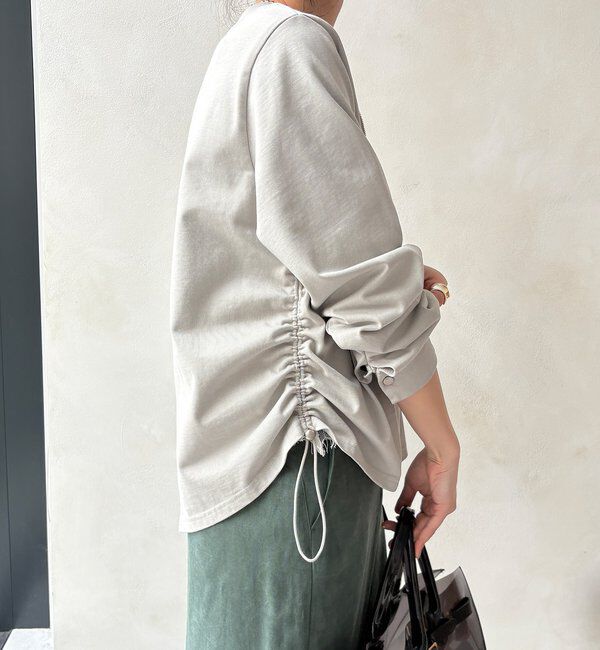  「【WEB限定】サイドドロストハーフジッププルオーバー」|Tシャツ・カットソー|