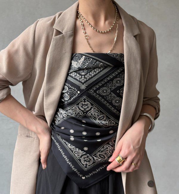  「ペイズリー柄スカーフ」|マフラー|