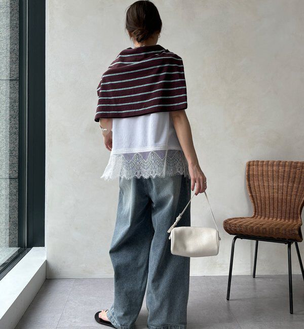  「【セットアップ可能】裾レースタンク」|Tシャツ・カットソー|