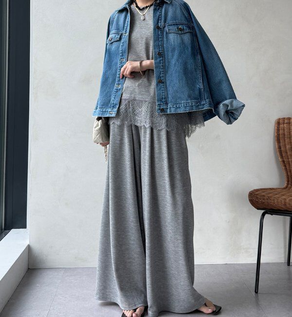  「【セットアップ可能】裾レースタンク」|Tシャツ・カットソー|