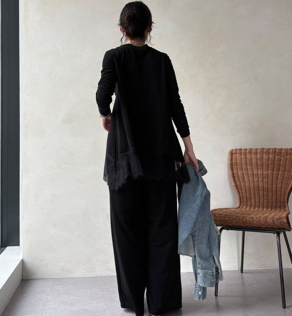  「【セットアップ可能】タックイージーワイドパンツ」|チノ|