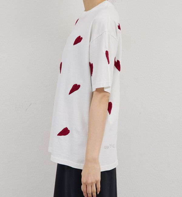  「【Dhritie】リーフ刺繍Tee」|Tシャツ・カットソー|