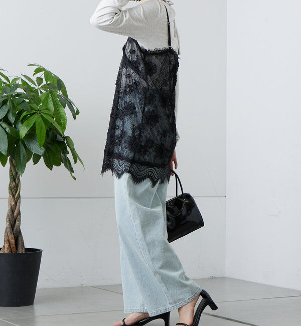  「レースVキャミチュニック」|シャツ・ブラウス|