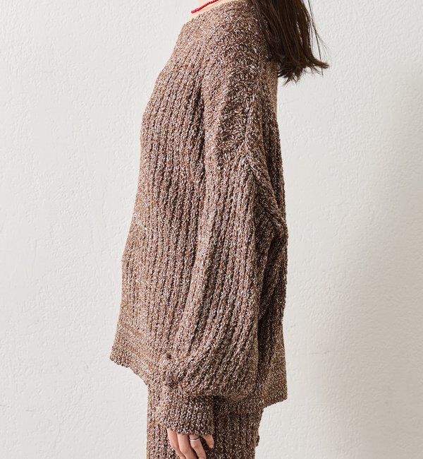  「スラブヤーンスリットニット」|ニット・セーター|