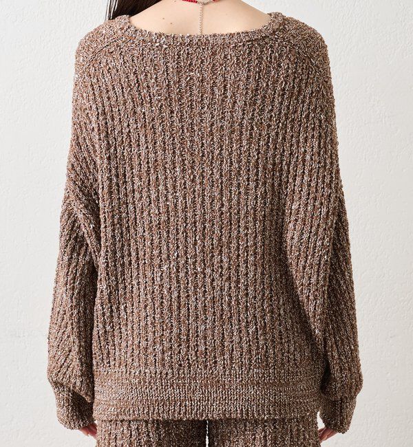  「スラブヤーンスリットニット」|ニット・セーター|