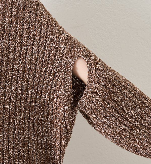  「スラブヤーンスリットニット」|ニット・セーター|