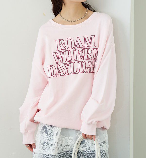  「アップリケロゴスウェット」|パーカー|