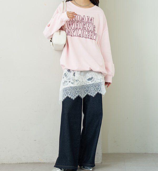  「アップリケロゴスウェット」|パーカー|