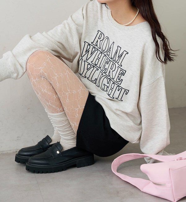  「アップリケロゴスウェット」|パーカー|