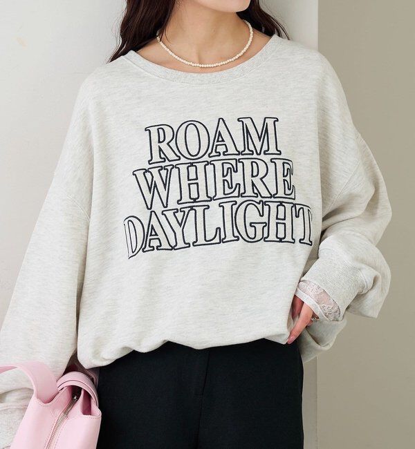  「アップリケロゴスウェット」|パーカー|