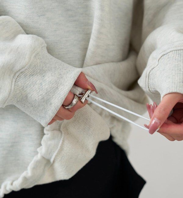  「アップリケロゴスウェット」|パーカー|