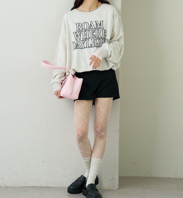  「アップリケロゴスウェット」|パーカー|