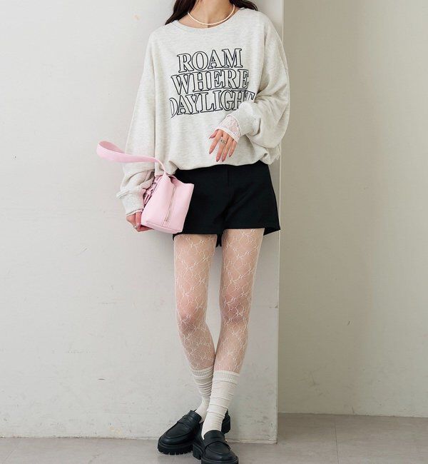  「アップリケロゴスウェット」|パーカー|