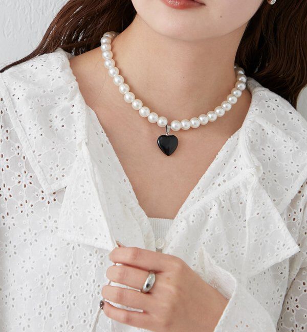  「Lara パール&times;ドットスカーフ」|バンダナ・スカーフ|